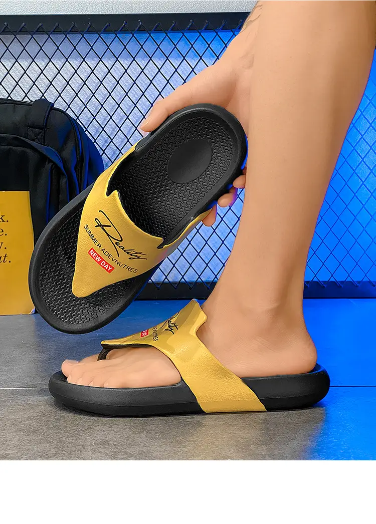Summer New Korean-style Fashionable Flip-flops Men's Flip-flops Outdoor Cross-border Leisure Beach Sandals and Slippers plus size Slippers — feature 21