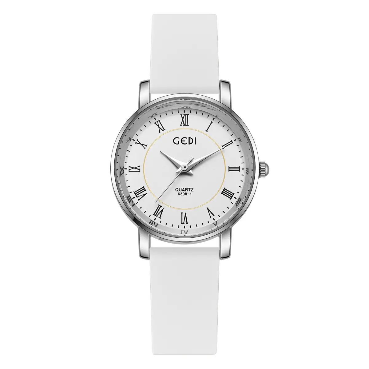 Goldie Waterproof Silicone Couple Watch Blue Dial