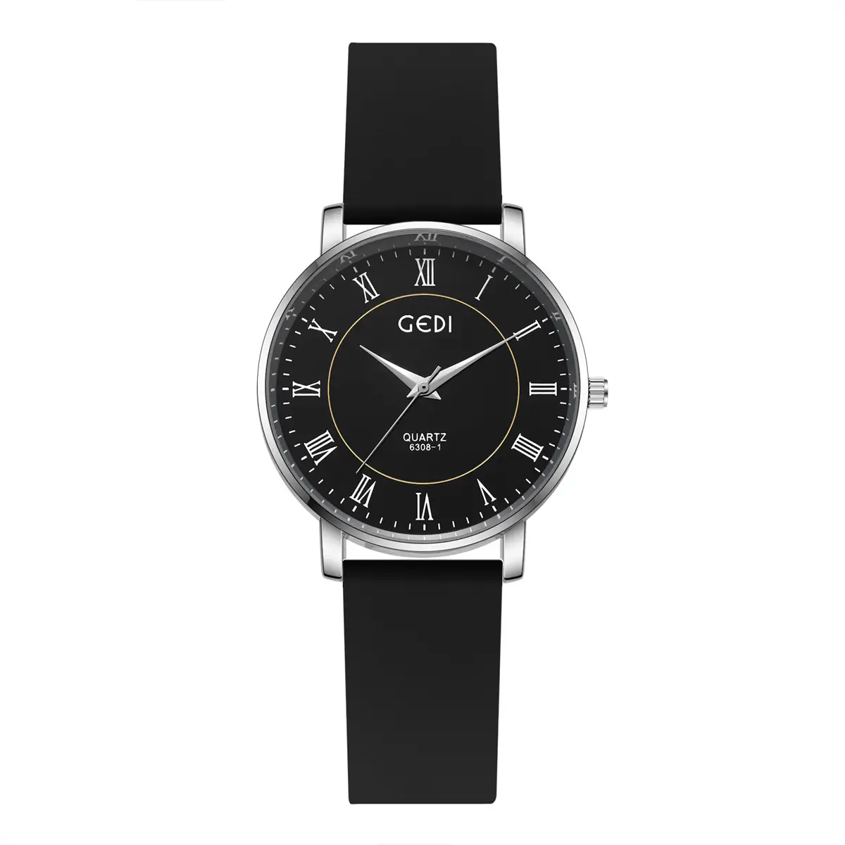 Goldie Waterproof Silicone Couple Watch Blue Dial