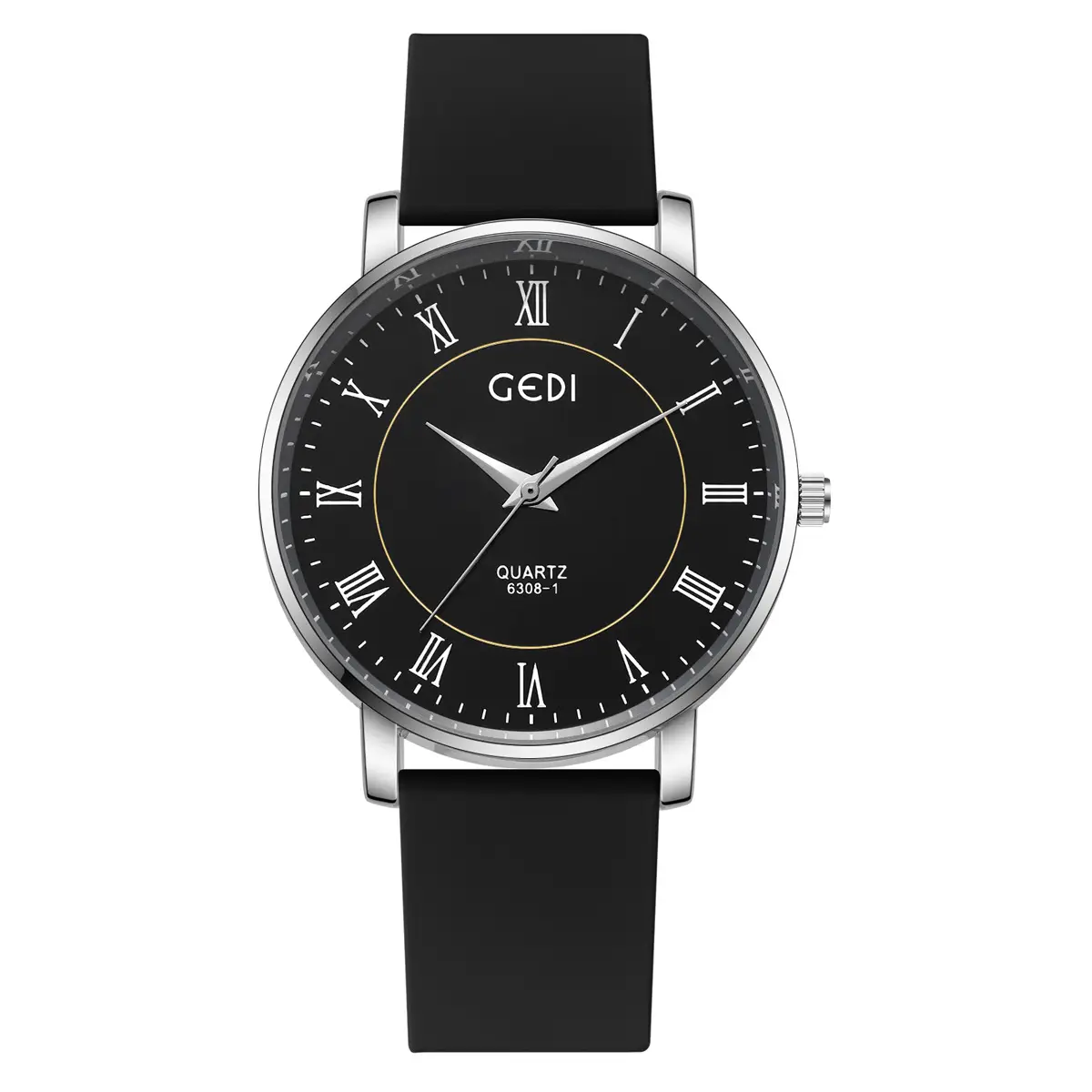 Goldie Waterproof Silicone Couple Watch Blue Dial
