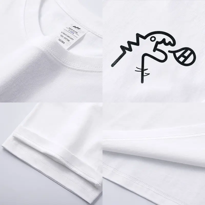 Men Printed Long Sleeve T-Shirt Black Grey - Image 10