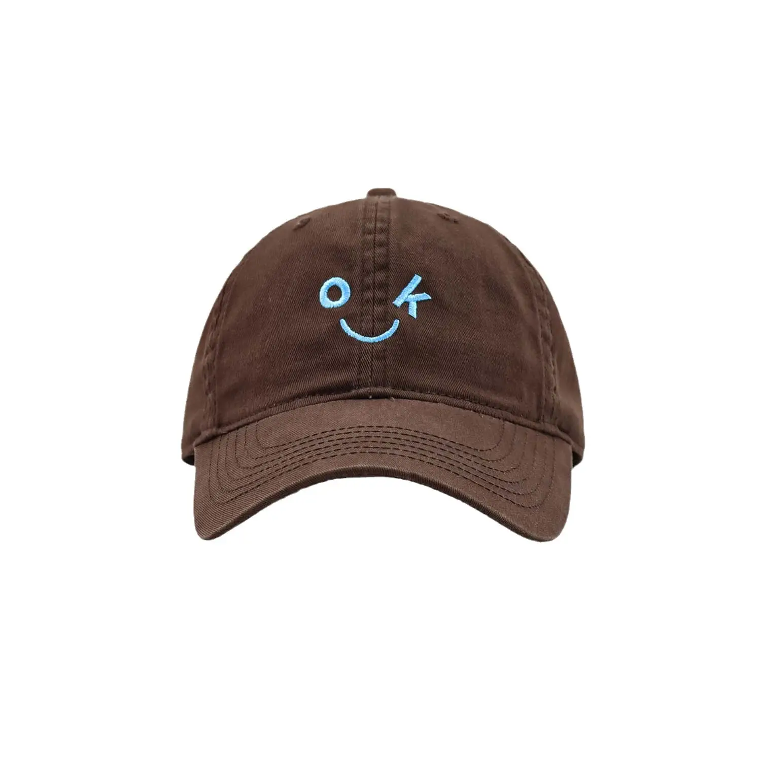 Japanese Style Smiley Cap Women Black Brown 2024 - Image 7