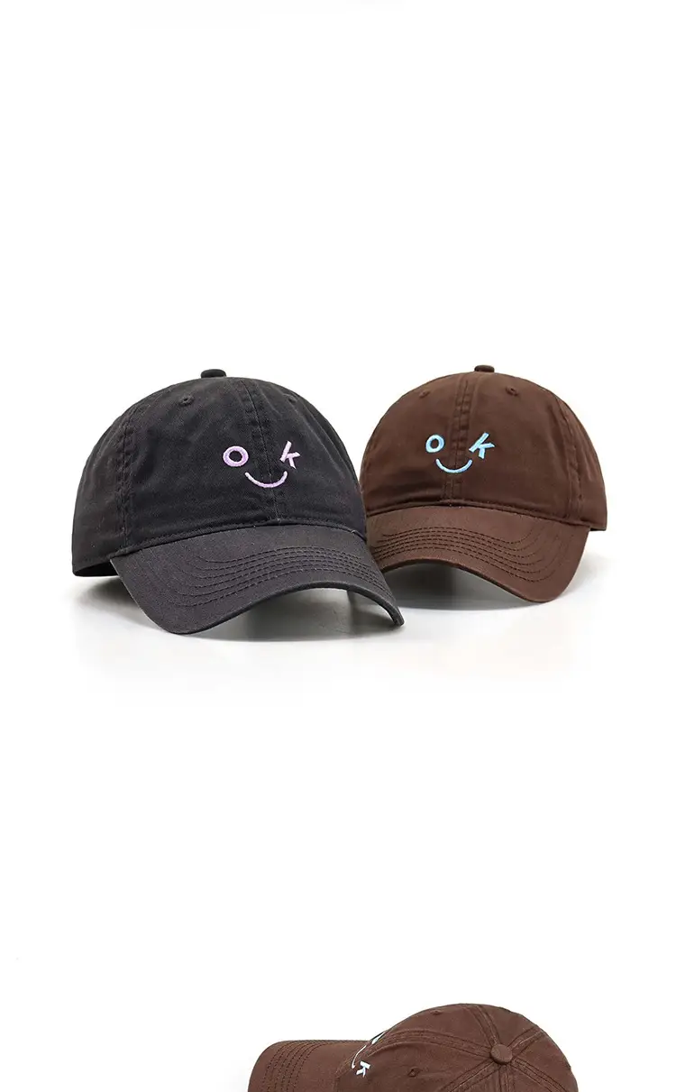 Japanese Style Smiley Cap Women Black Brown 2024 — feature 3