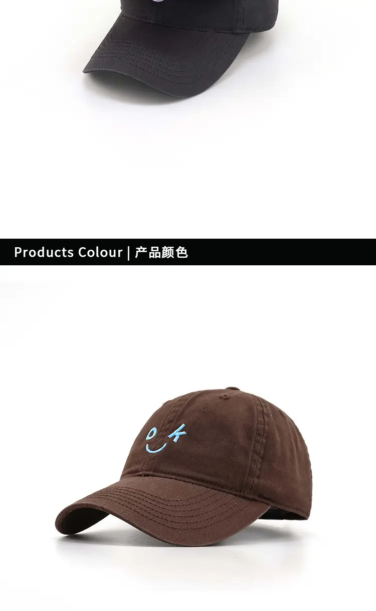 Japanese Style Smiley Cap Women Black Brown 2024 — feature 5