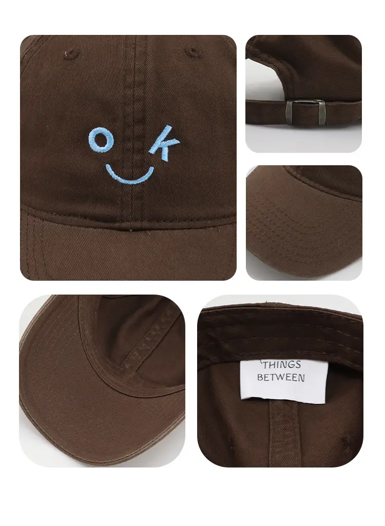 Japanese Style Smiley Cap Women Black Brown 2024 — feature 8