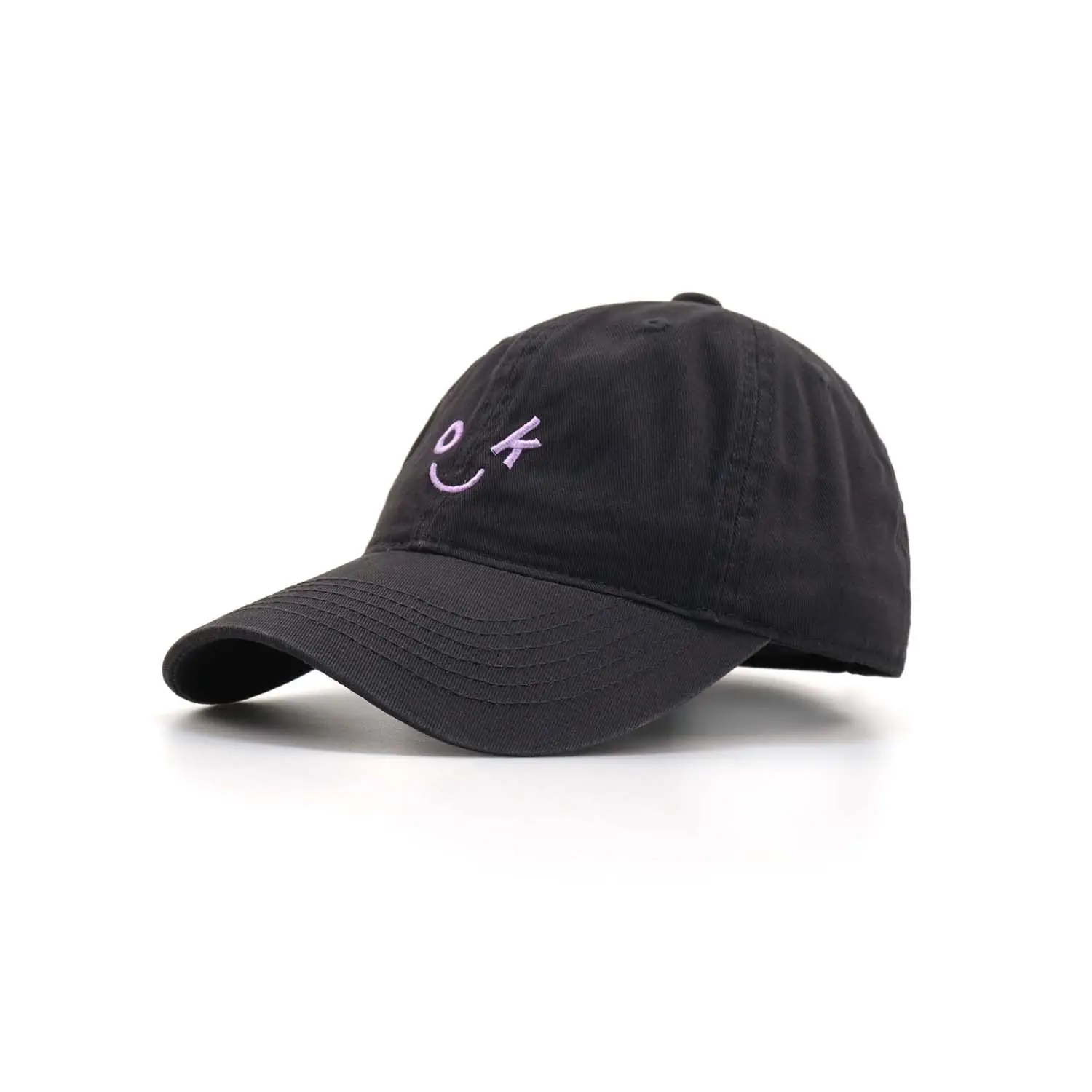Japanese Style Smiley Cap Women Black Brown 2024 - Image 2