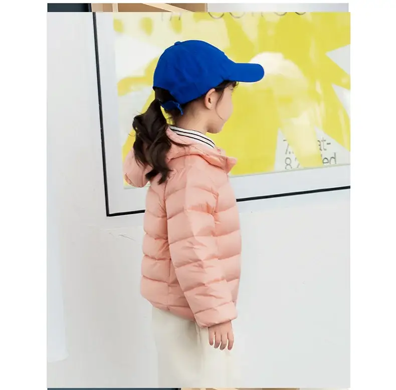 Children's Velvet Silk Hooded Jacket Pink Medium Large — feature 11