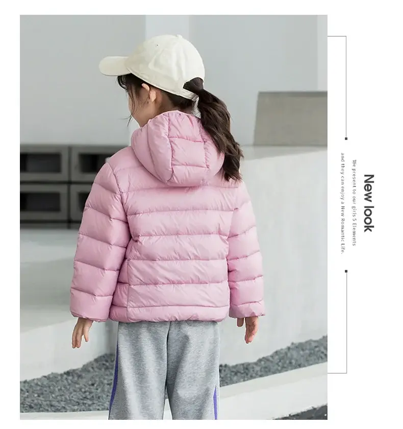 Children's Velvet Silk Hooded Jacket Pink Medium Large — feature 25