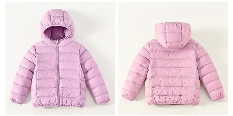 Children's Velvet Silk Hooded Jacket Pink Medium Large — feature 27