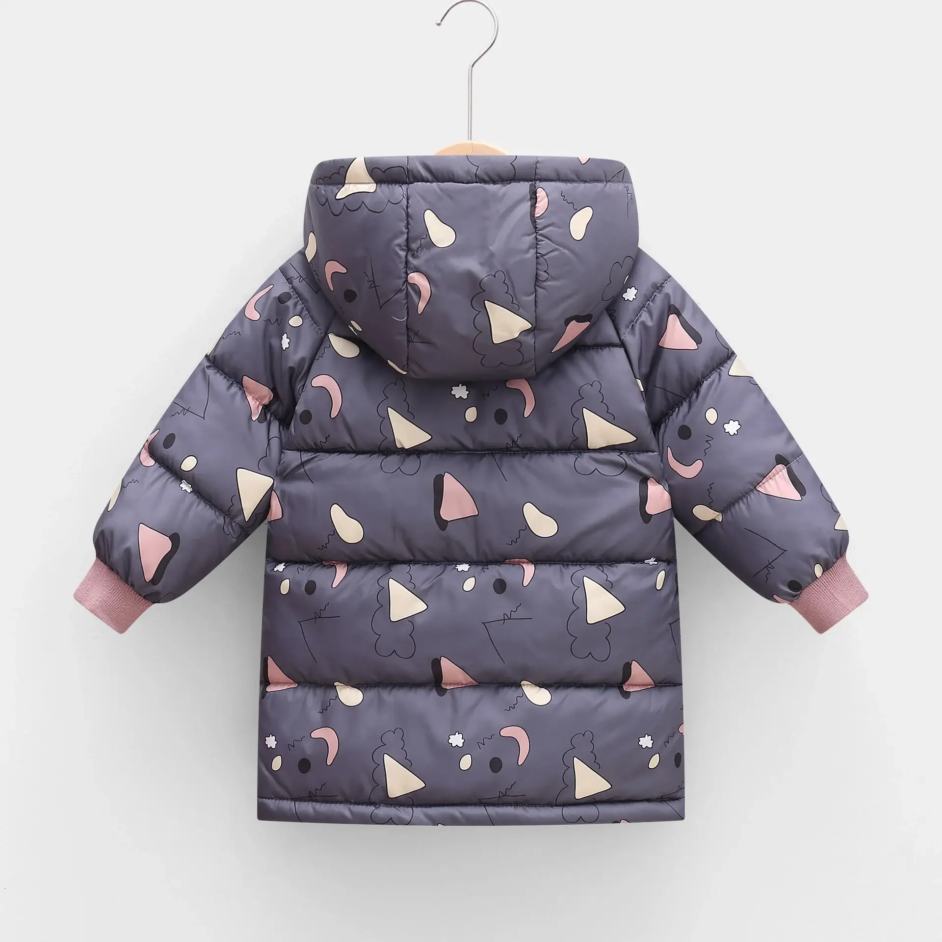 New Hooded Cotton Coat for Kids Mid Length Patterned — feature 15