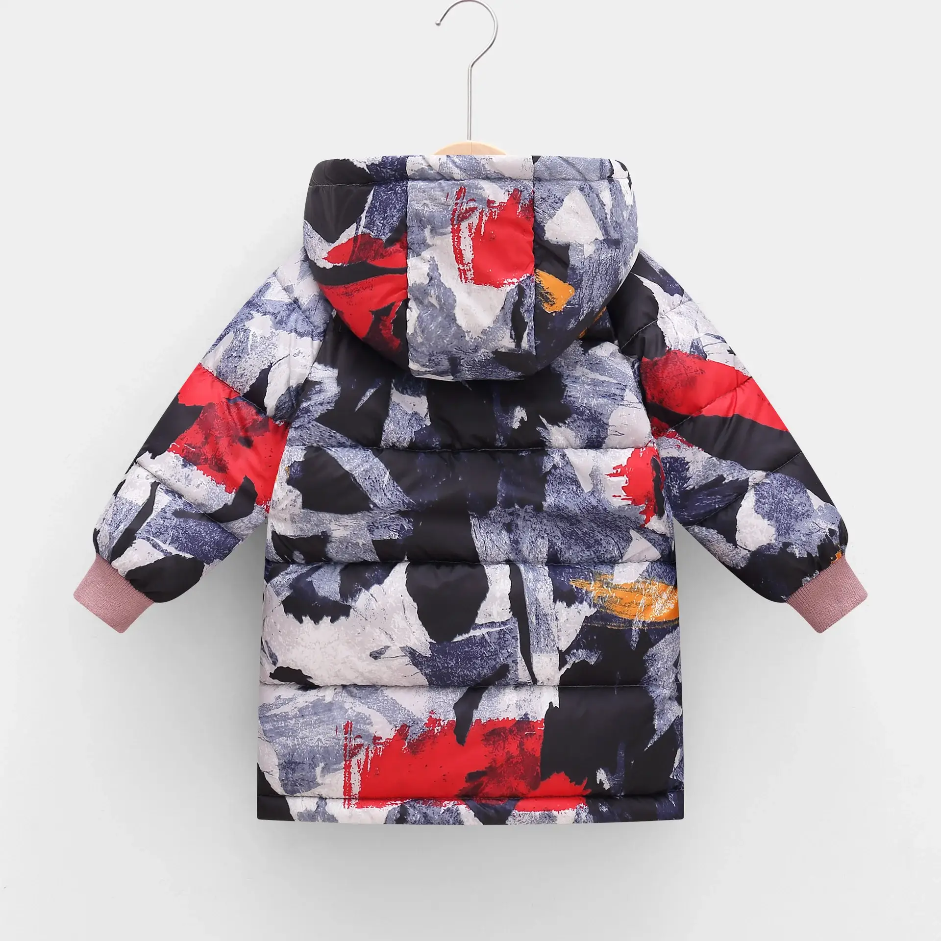 New Hooded Cotton Coat for Kids Mid Length Patterned — feature 17