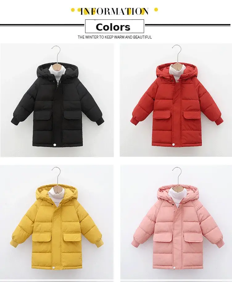 New Hooded Cotton Coat for Kids Mid Length Patterned — feature 5