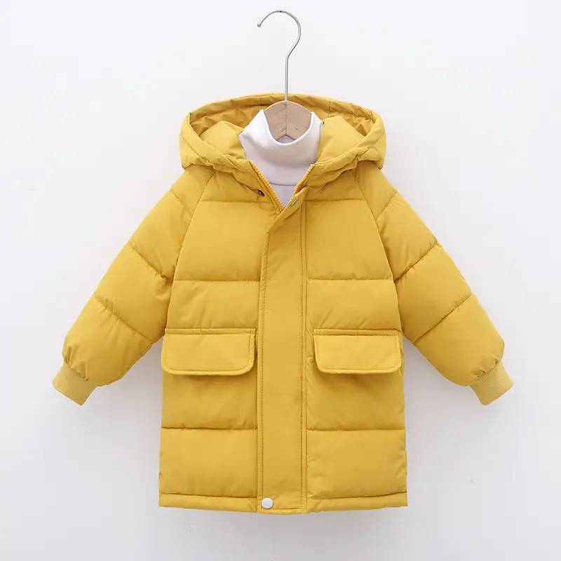 New Hooded Cotton Coat for Kids Mid Length Patterned - Image 5