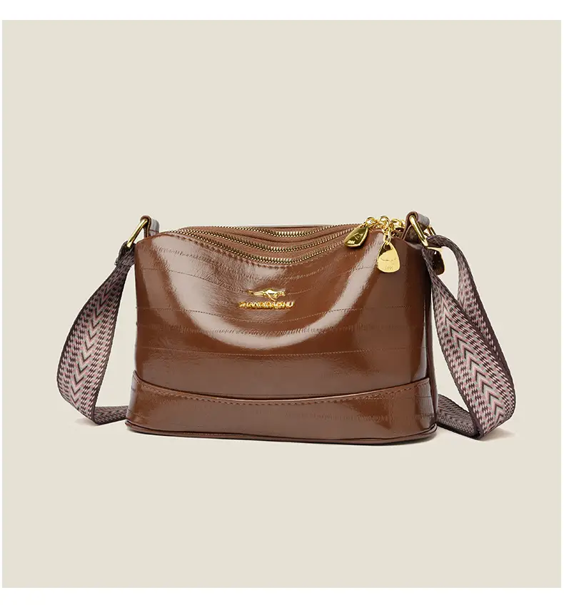 Black Women's Multi-Compartment Shoulder Crossbody Bag — feature 10