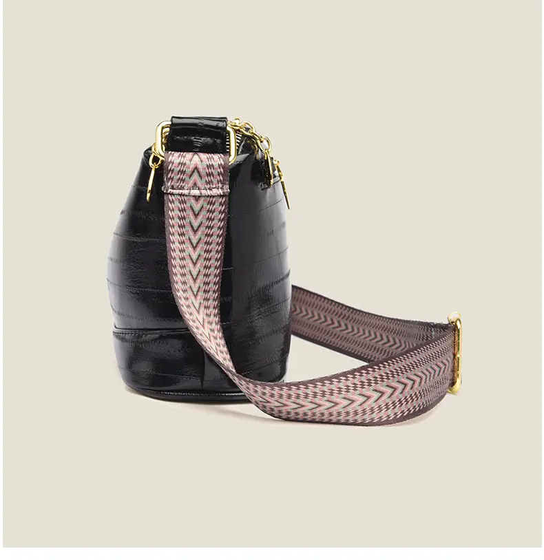 Black Women's Multi-Compartment Shoulder Crossbody Bag — feature 16
