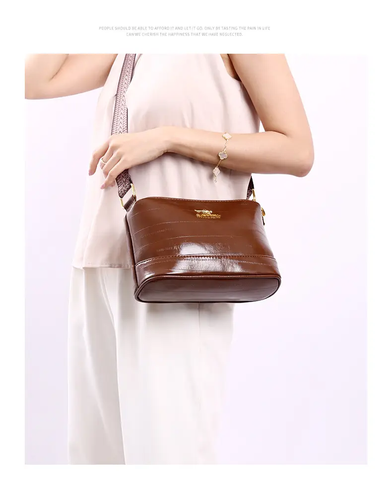 Black Women's Multi-Compartment Shoulder Crossbody Bag — feature 32