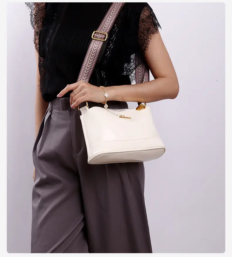 Black Women's Multi-Compartment Shoulder Crossbody Bag — feature 39
