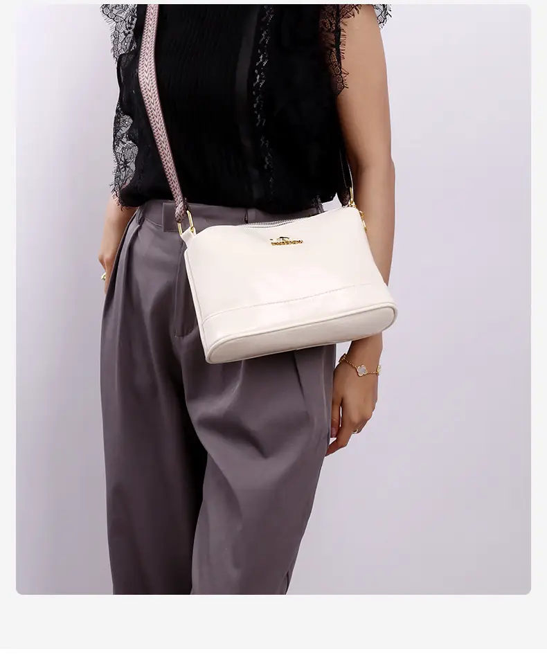 Black Women's Multi-Compartment Shoulder Crossbody Bag — feature 40