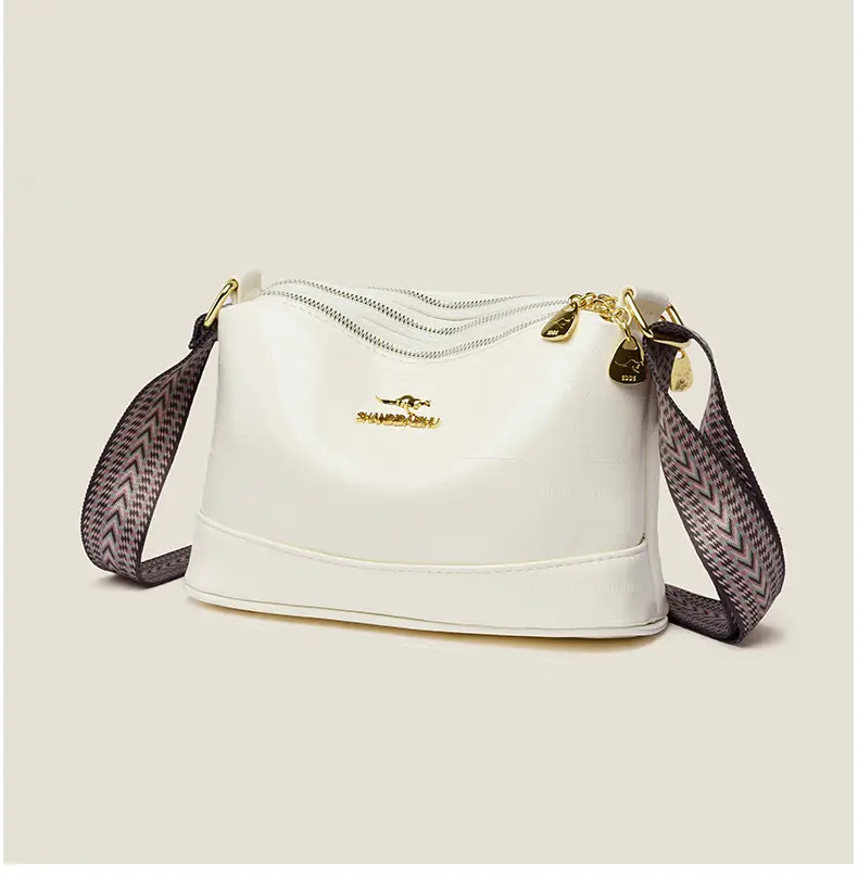 Black Women's Multi-Compartment Shoulder Crossbody Bag — feature 6