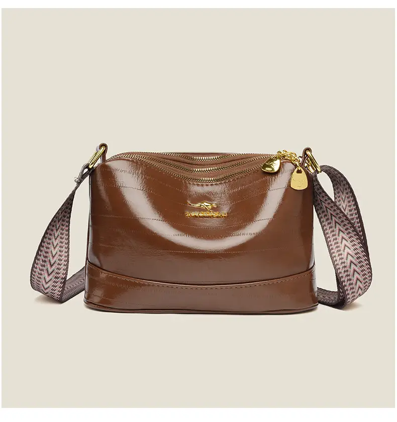 Black Women's Multi-Compartment Shoulder Crossbody Bag — feature 8