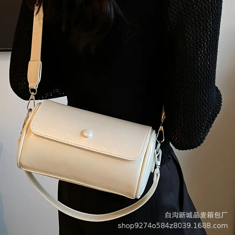 Women French Niche Crossbody Bag Cream Gold 2026 - Image 6