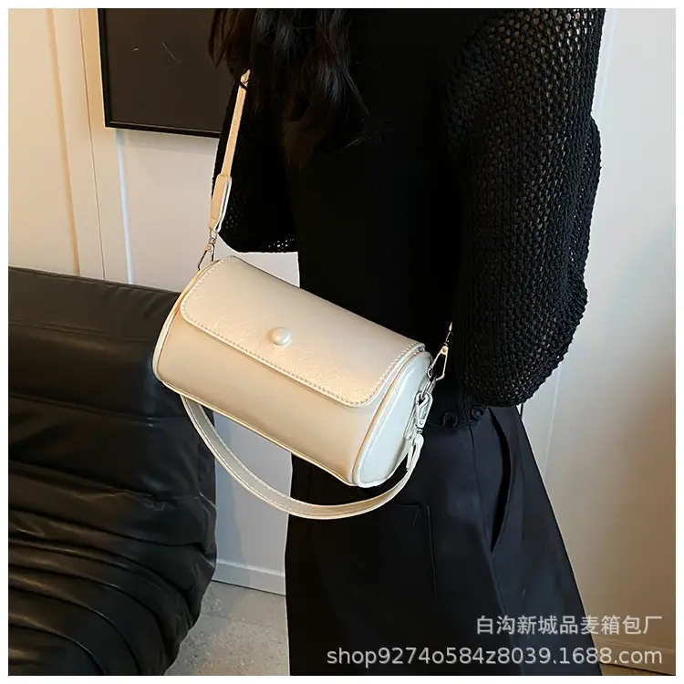 Women French Niche Crossbody Bag Cream Gold 2026 — feature 20