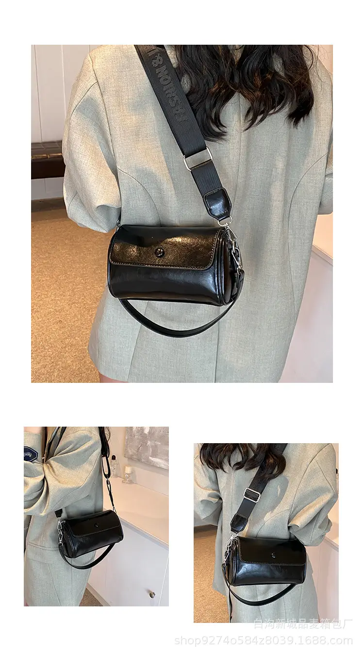 Women French Niche Crossbody Bag Cream Gold 2026 — feature 3