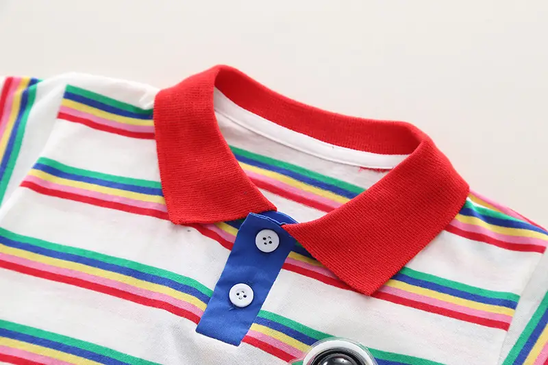 Children's Cotton Polo Shirt & Shorts 2024 Summer Set β feature 5