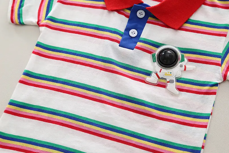 Children's Cotton Polo Shirt & Shorts 2024 Summer Set β feature 7