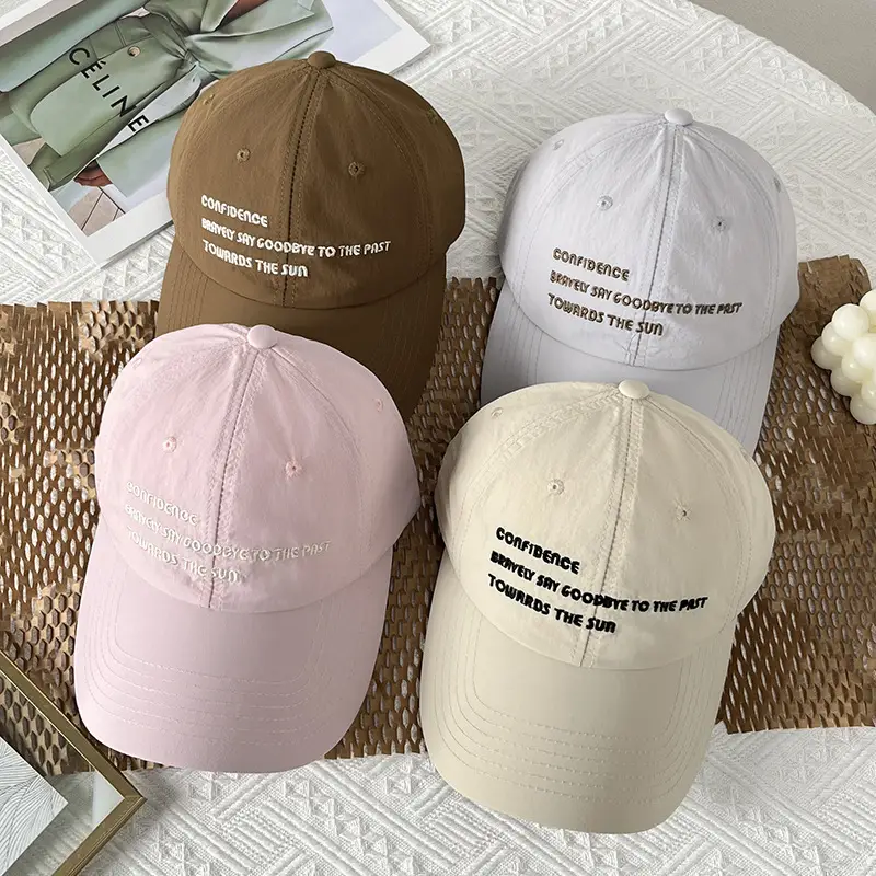 Women Baseball Cap with Sun Shade & Embroidery Black - Image 7