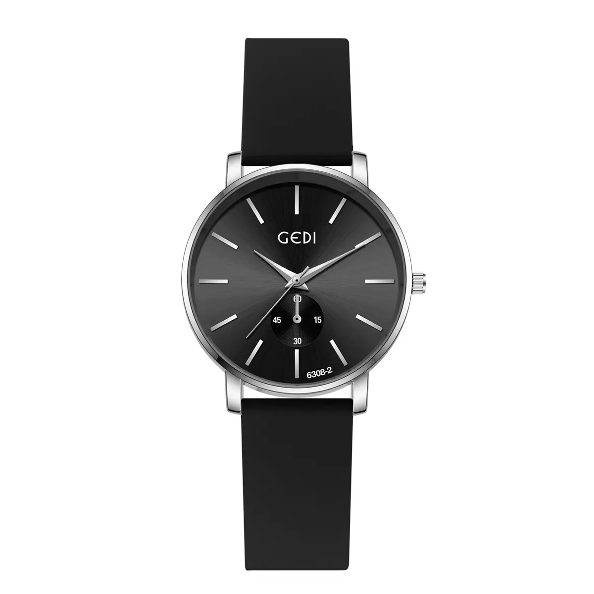 Goldie Couple's Watch Waterproof Silicone Black Analog - Image 3