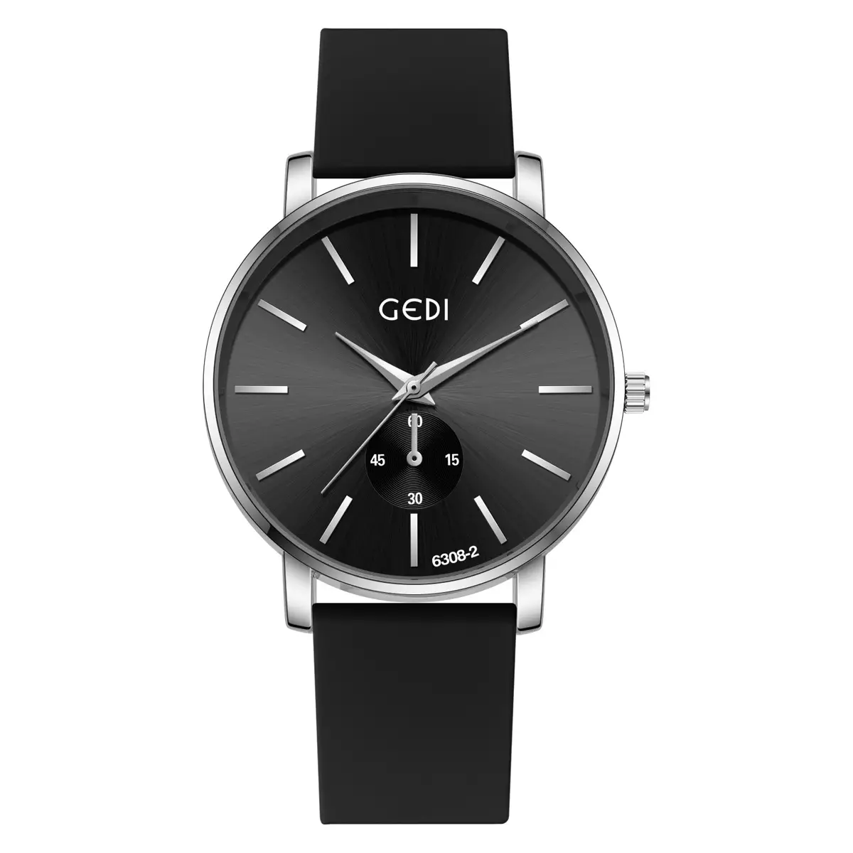 Goldie Couple's Watch Waterproof Silicone Black Analog - Image 7