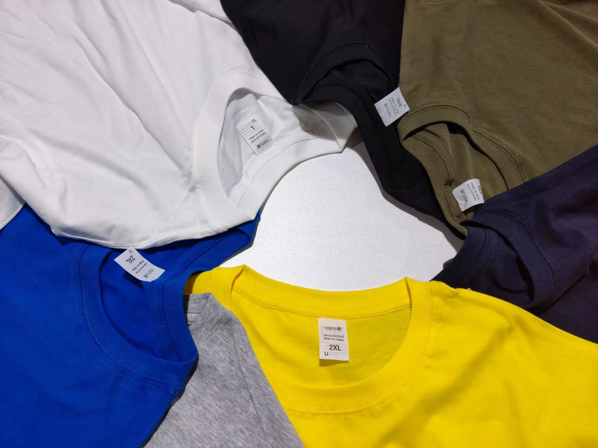 Purple Cotton T-Shirt for Men 160g Cross Border — feature 4