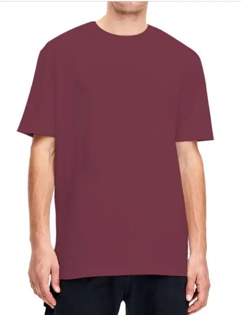 Purple Cotton T-Shirt for Men 160g Cross Border - Image 17