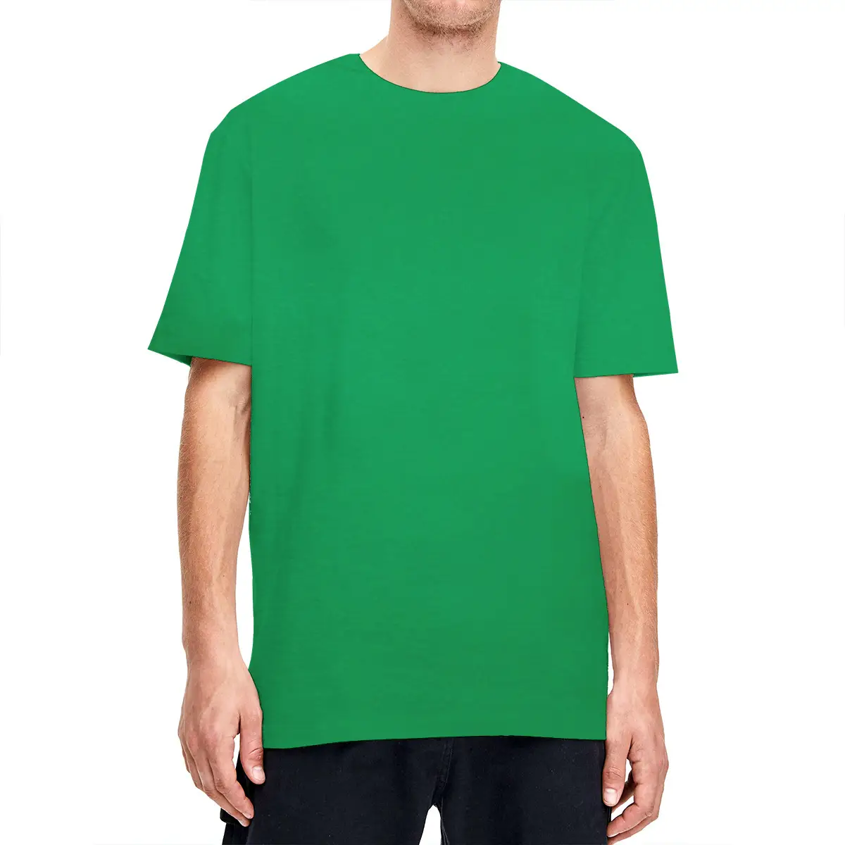 Purple Cotton T-Shirt for Men 160g Cross Border - Image 8