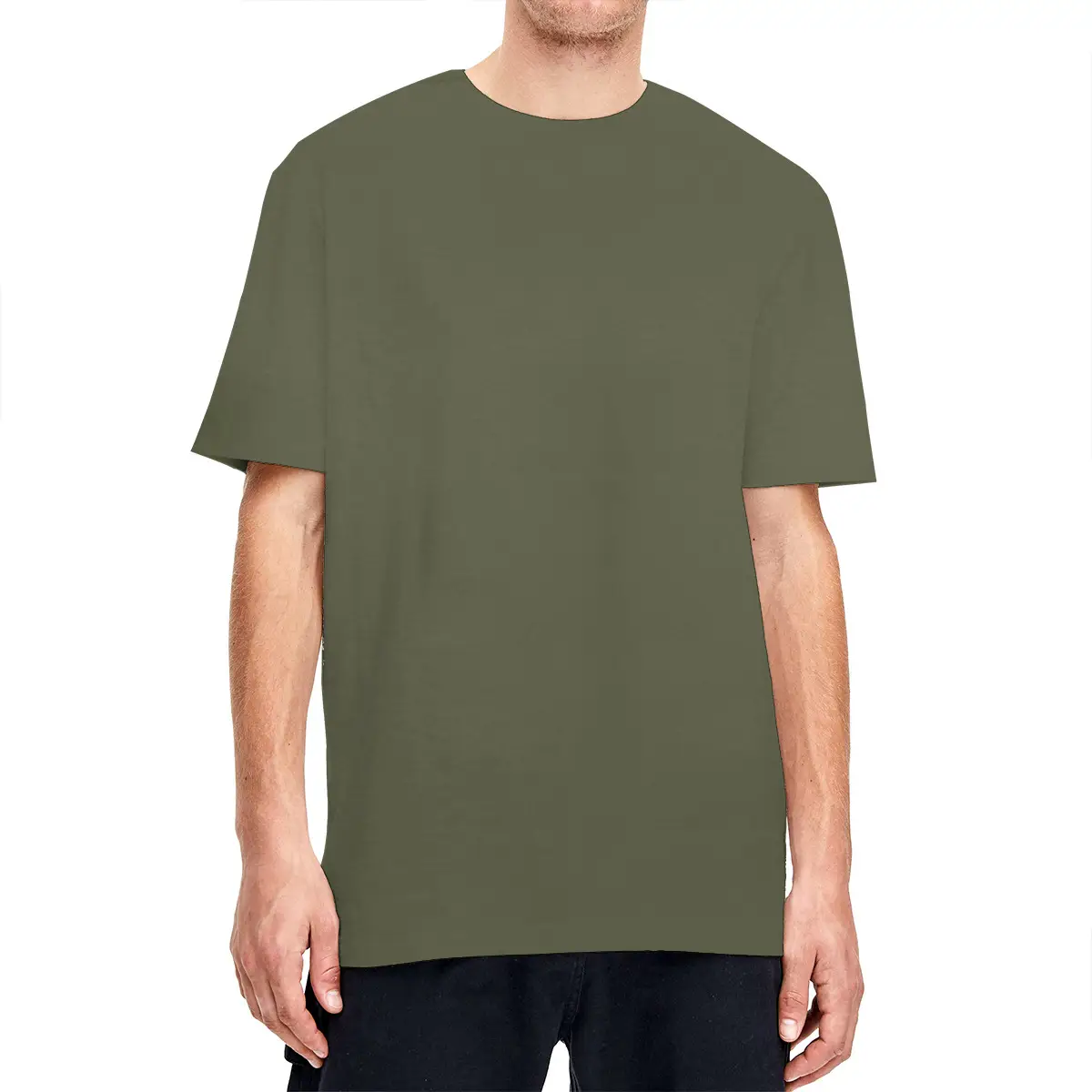 Purple Cotton T-Shirt for Men 160g Cross Border - Image 9