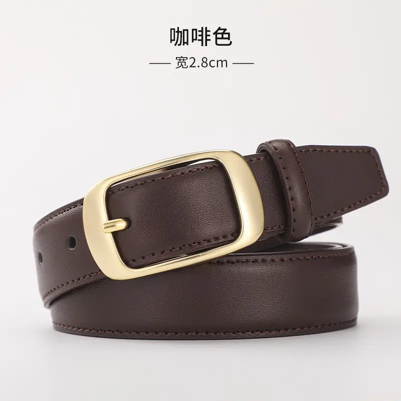 Black Belt with Silver Buckle, 2.8cm Wide