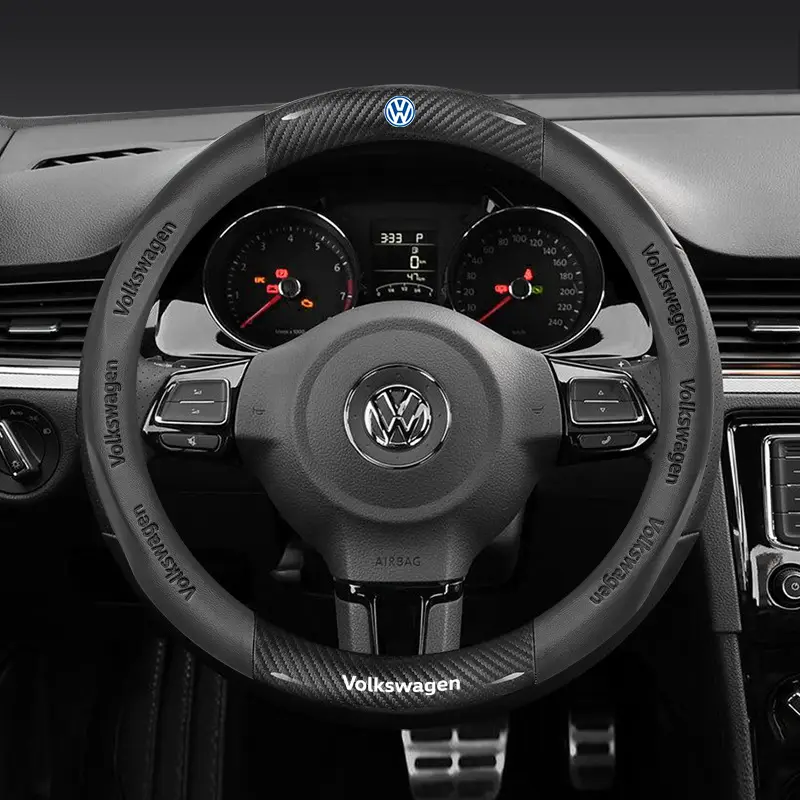 Volkswagen Steering Wheel Cover Black Anti Slip - Image 12