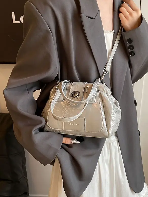 Women Designer Shoulder Crossbody Bag Transparent Grey 2026 - Image 6
