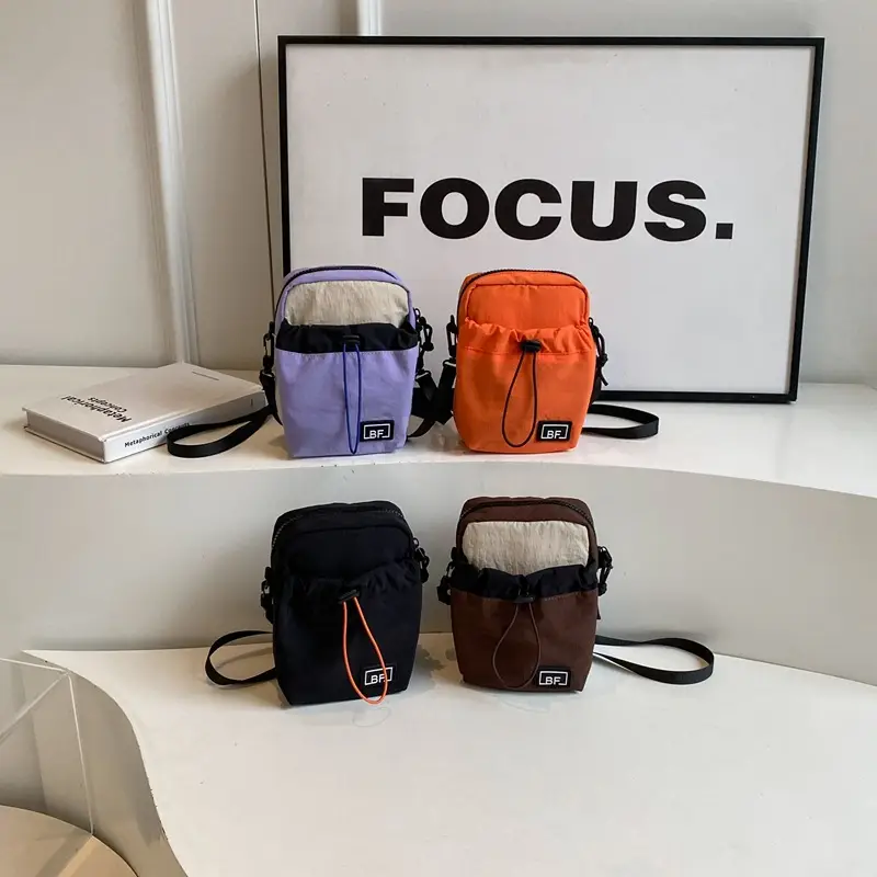 2025 Mini Bag Women Purple Canvas Shoulder Crossbody - Image 8