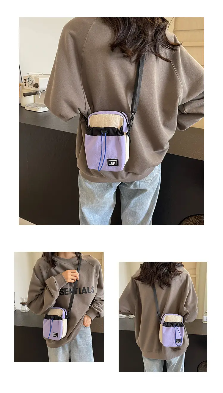 2025 Mini Bag Women Purple Canvas Shoulder Crossbody — feature 12