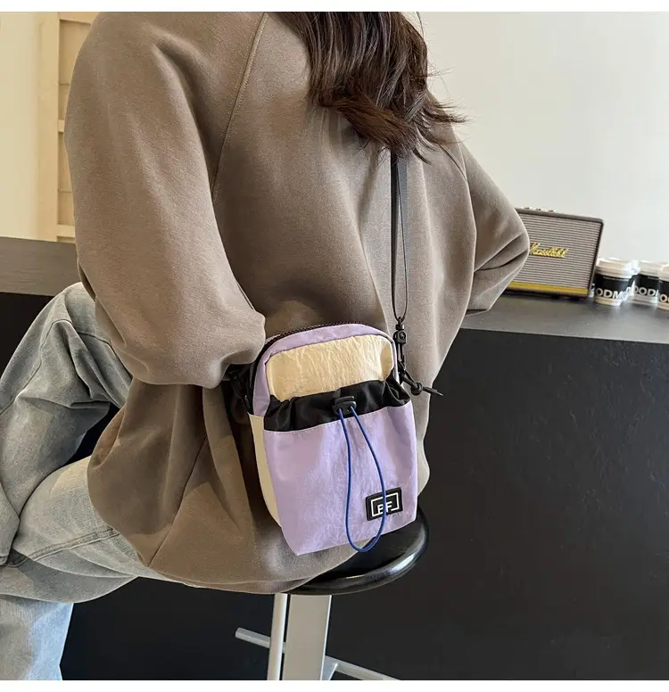 2025 Mini Bag Women Purple Canvas Shoulder Crossbody — feature 21