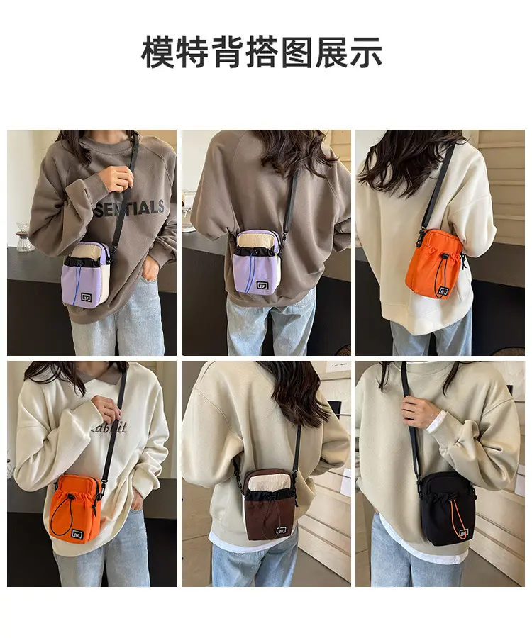 2025 Mini Bag Women Purple Canvas Shoulder Crossbody — feature 8