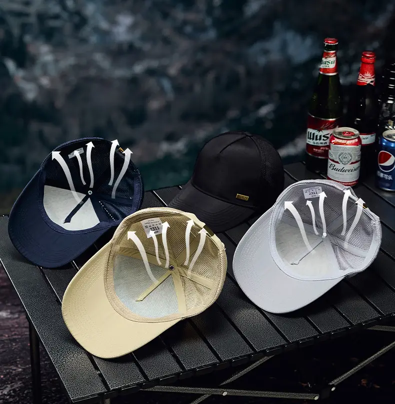 Men's Breathable Anti-splash Baseball Cap Grey — feature 11