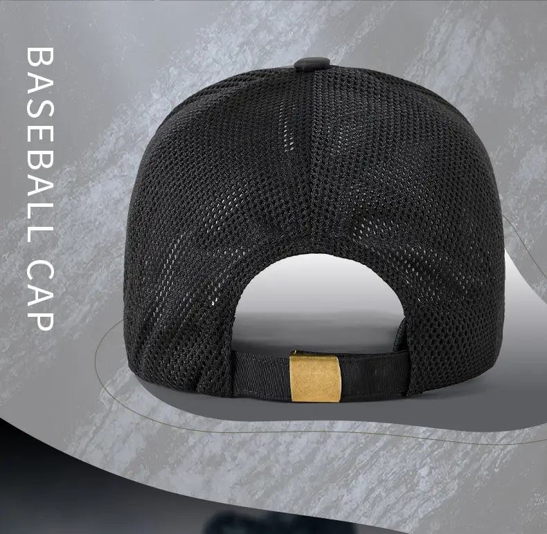 Men's Breathable Anti-splash Baseball Cap Grey — feature 15