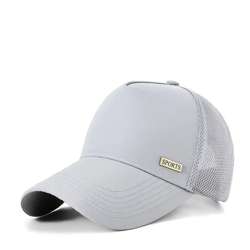 Men's Breathable Anti-splash Baseball Cap Grey - Image 4