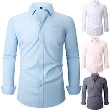 Men's Red Button Down Shirt W712 Fire Red — feature 1