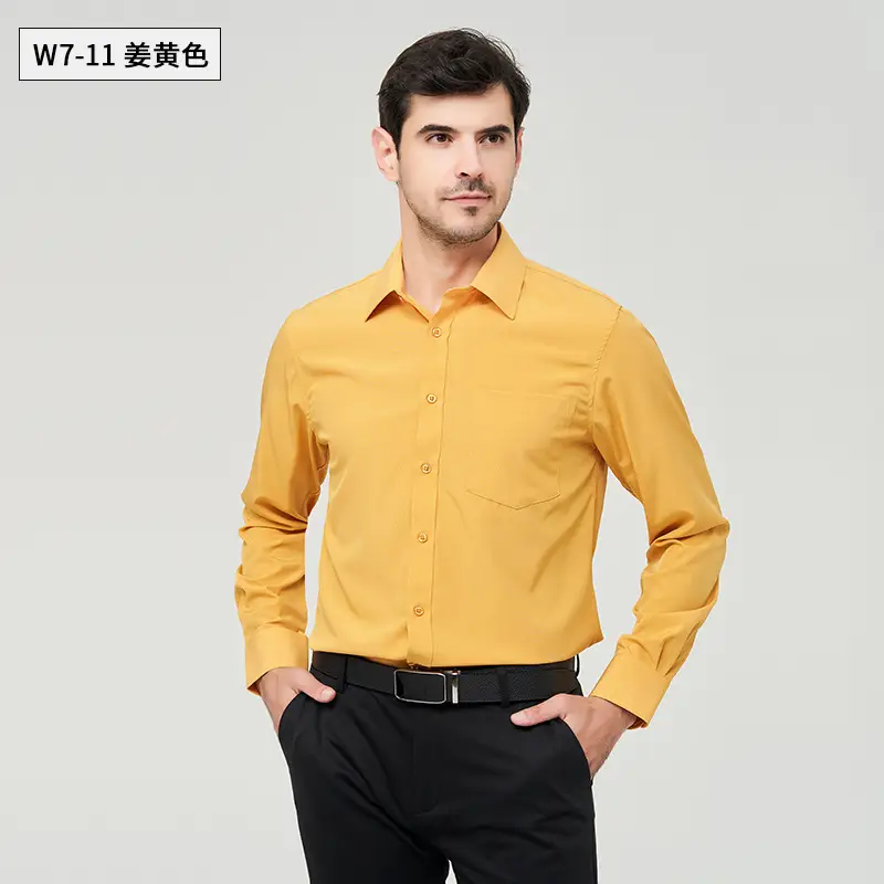Men's Red Button Down Shirt W712 Fire Red - Image 10