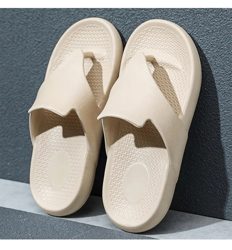 Flip-flops Men's Simple Trendy Slippers Korean Style Casual Summer New Fashionable Outer Wear Thick Bottom Sandwich Men's Slippers — feature 20
