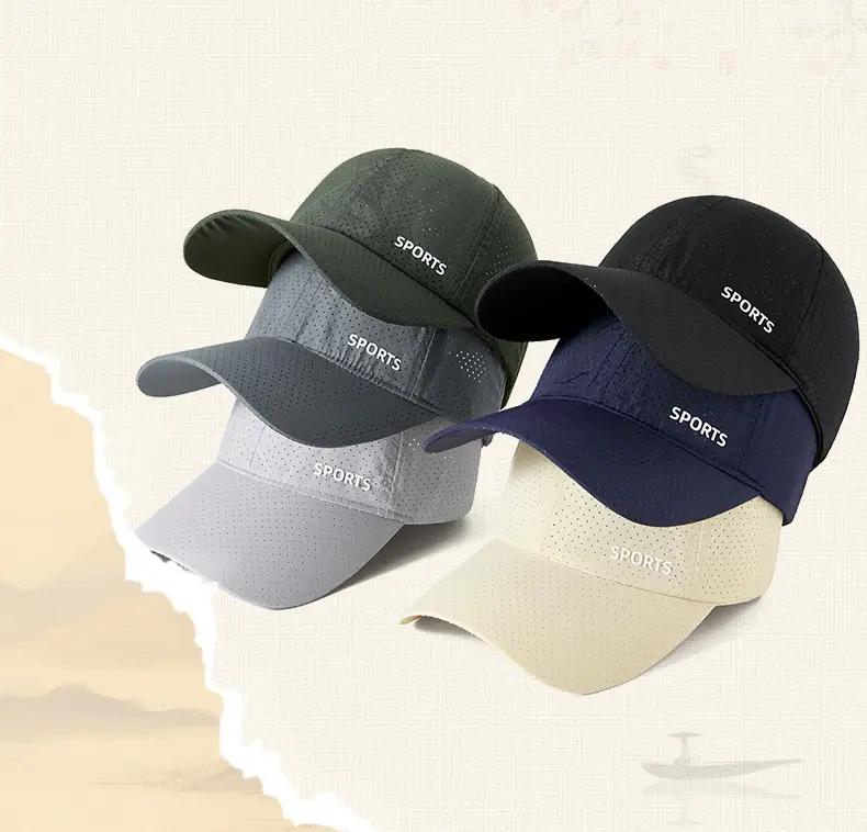 Men Mesh Baseball Cap Black Sports Reflective — feature 8